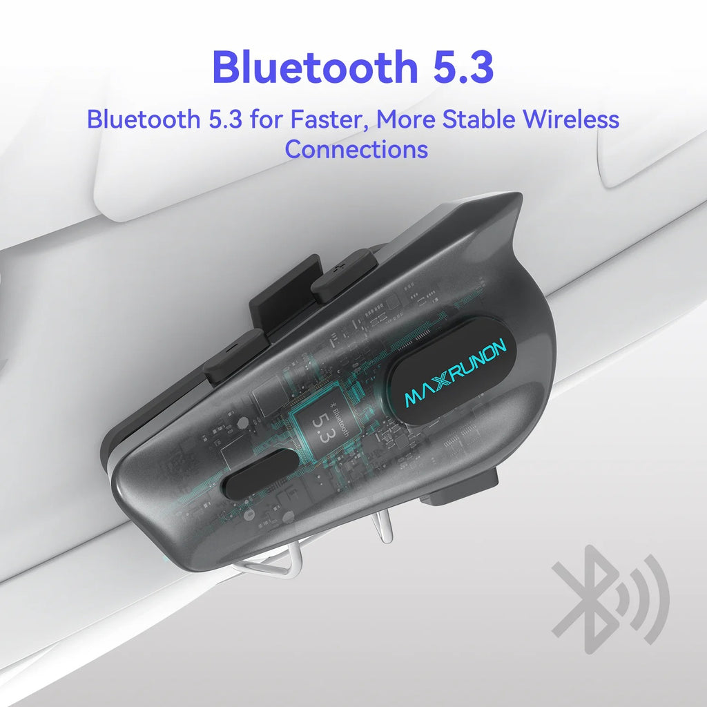 MaxRunon 2Y – Intercomunicador Bluetooth para Casco de Moto