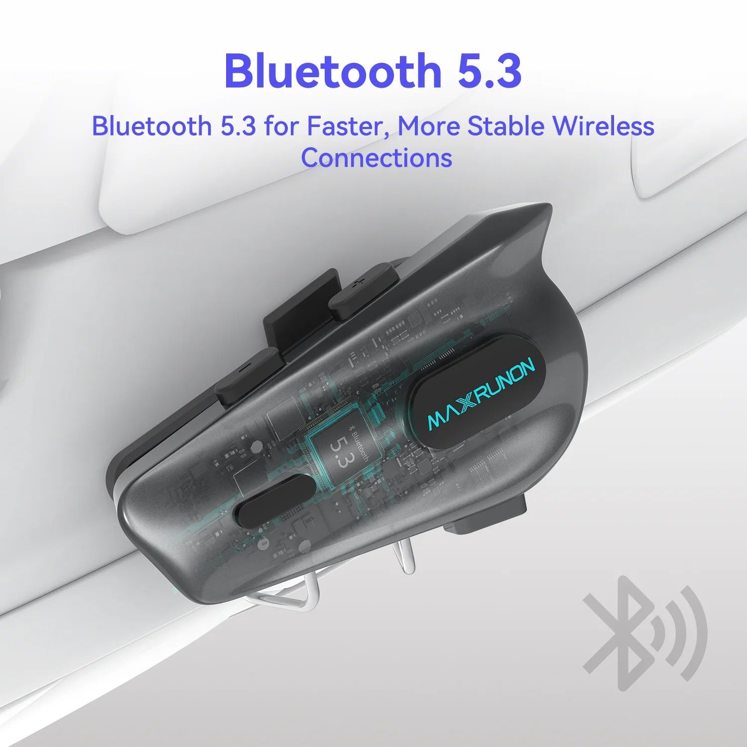 MaxRunon 2Y – Intercomunicador Bluetooth para Casco de Moto