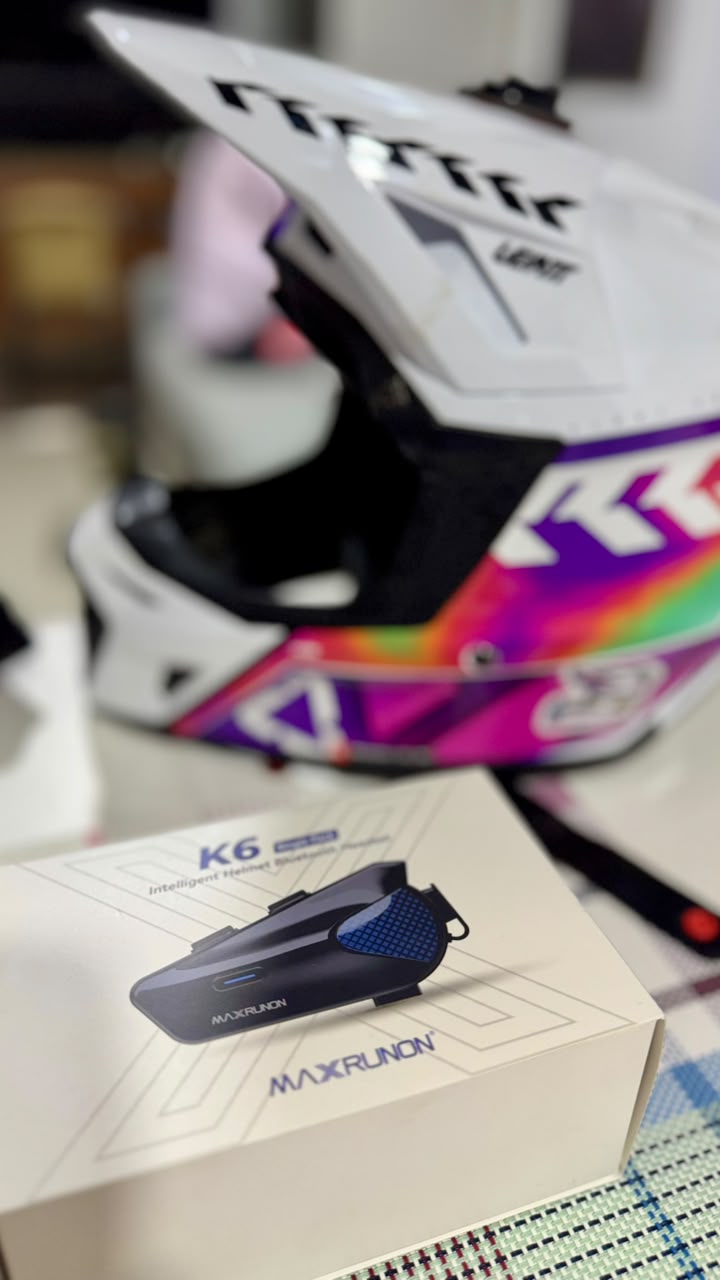 MaxRunon K6 – Intercomunicador Bluetooth para Casco de Moto