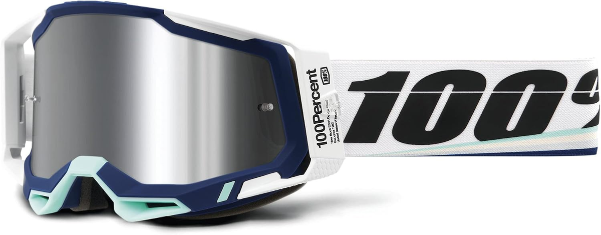 Goggles 100% Racecraft 2 Arsham – Lente Espejo Plata Flash (Original)