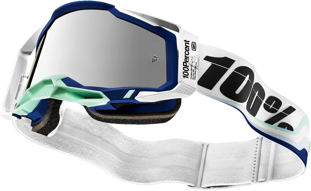 Goggles 100% Racecraft 2 Arsham – Lente Espejo Plata Flash (Original)